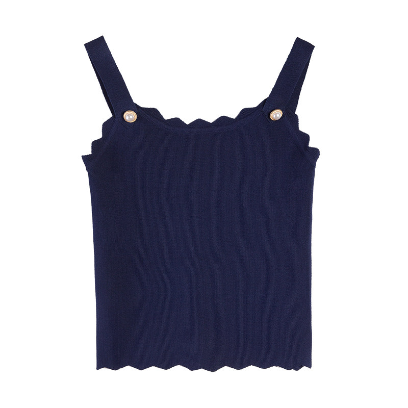 冰丝针织吊带女夏2020新款潮打底衫 贵沫背心吊带