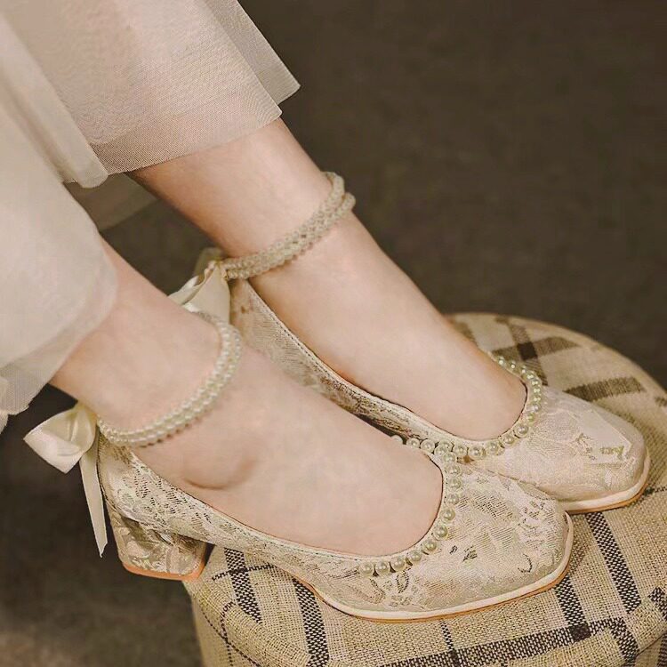 玛丽珍鞋古风新中式礼服旗袍鞋子民国风百搭春季高跟单鞋女高跟鞋,淘宝优惠券,粉丝福利购,淘宝优惠卷