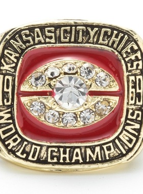 华杰 NFL 1969-1970赛季Super Bowl堪萨斯城酋长队官方戒指