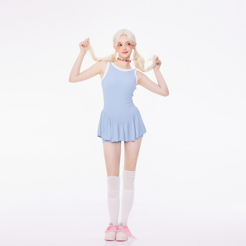 HOLII 鬼马少女甜美辣妹显瘦保守多巴胺高颜值小个子女孩连体泳衣 - 图1