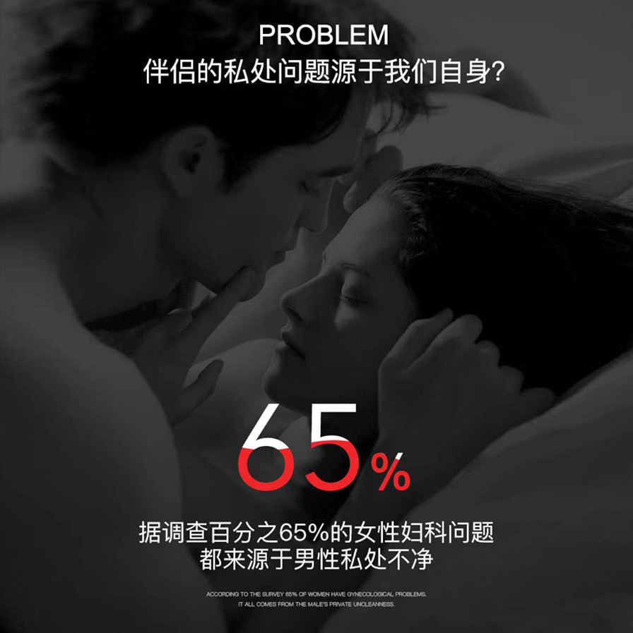 他秘男士抑菌杀菌抗炎私密处护理液 secrethem他秘私处洗液