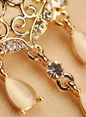 中国风简约百搭猫眼石平安锁项链长命锁锁骨链轻奢小众设计感饰品