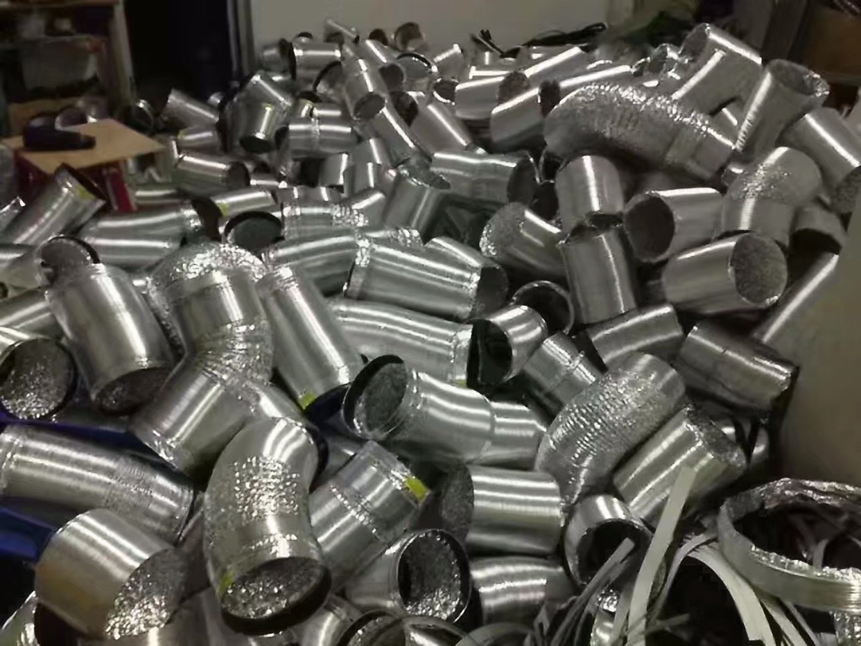 100/110/115/120/125排气管通风管加厚铝箔钢丝烟管伸缩软管风管 - 图3