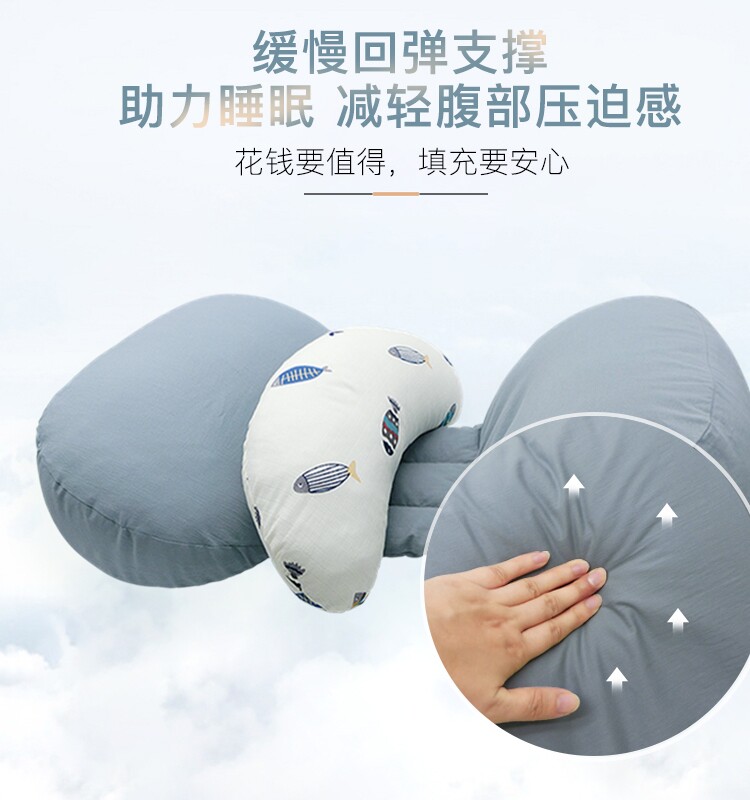 萌调护腰侧睡枕侧卧孕期神器抱枕 萌调护腰枕