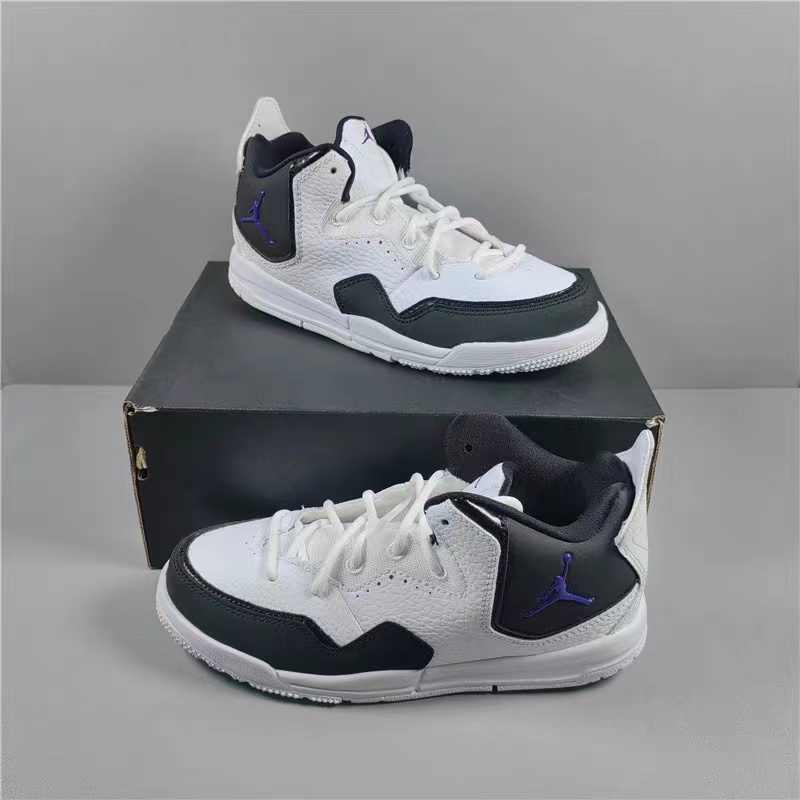 Nike/耐克JORDAN COURTSIDE 23 PS运动童鞋休闲小白鞋AQ7734-104 - 图2