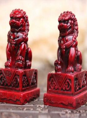 狮子摆件家居摆设铜宫门狮北京狮子摆件工艺品