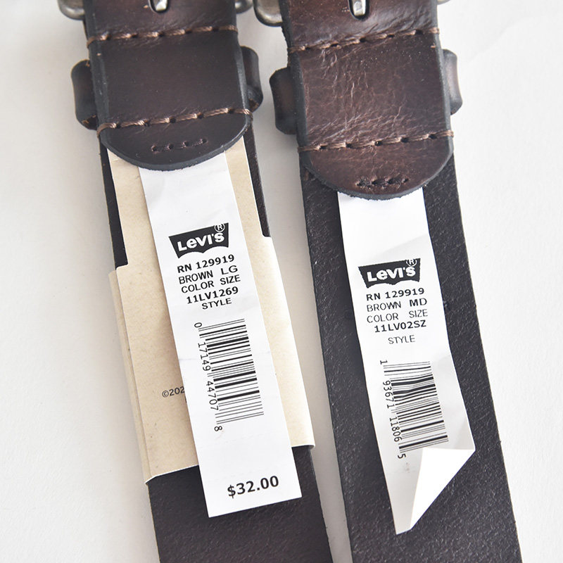 现货3.6cm宽美国正品李维斯针扣皮带真皮腰带男士牛仔11lv1269,淘宝优惠券,粉丝福利购,淘宝优惠卷