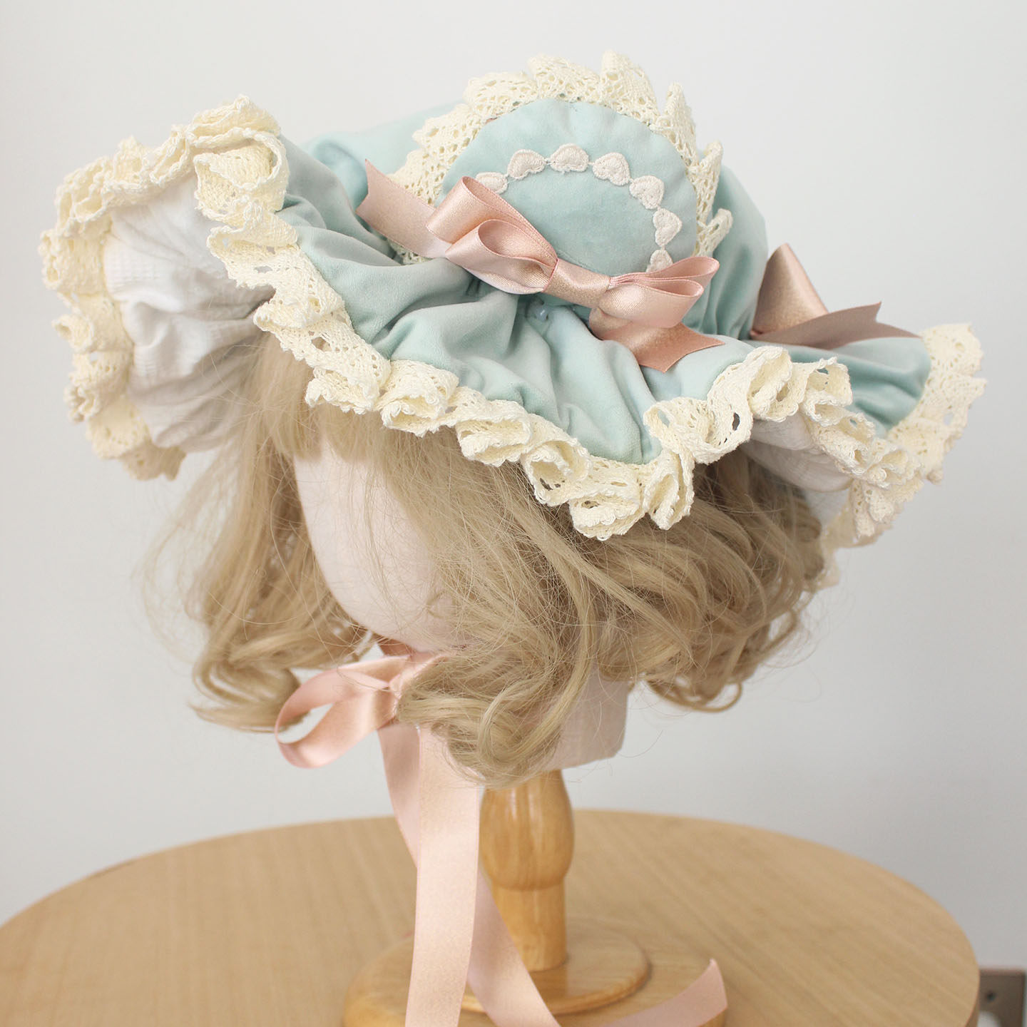 手作小熊童子新款伞帽lolita小熊耳朵可爱BB帽 洛丽塔doll感帽子,淘宝优惠券,粉丝福利购,淘宝优惠卷