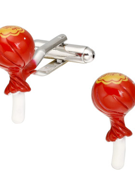 红色棒棒糖袖钉 法式长袖衬衫袖钉 衬衣配饰Cufflinks