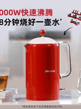 大宇纯钛电热水壶不锈钢恒温热水壶家用烧水壶保温大容量防干烧