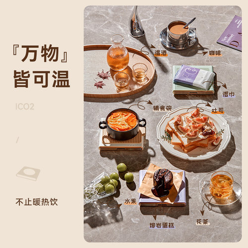 大宇恒温杯垫加热杯垫55度暖暖杯垫保温杯子办公室家用热牛奶神器 - 图2