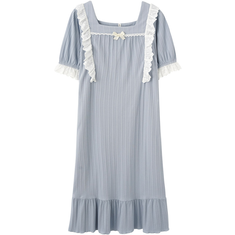 思莉太太夏纯棉短袖2022年新款睡裙 思莉太太睡裙