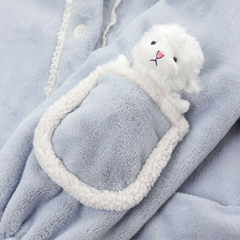 思莉太太冬季珊瑚绒睡衣 思莉太太睡衣/家居服套装