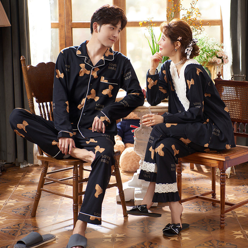 思莉太太情侣睡衣2021新款流行秋冬 思莉太太睡衣/家居服套装