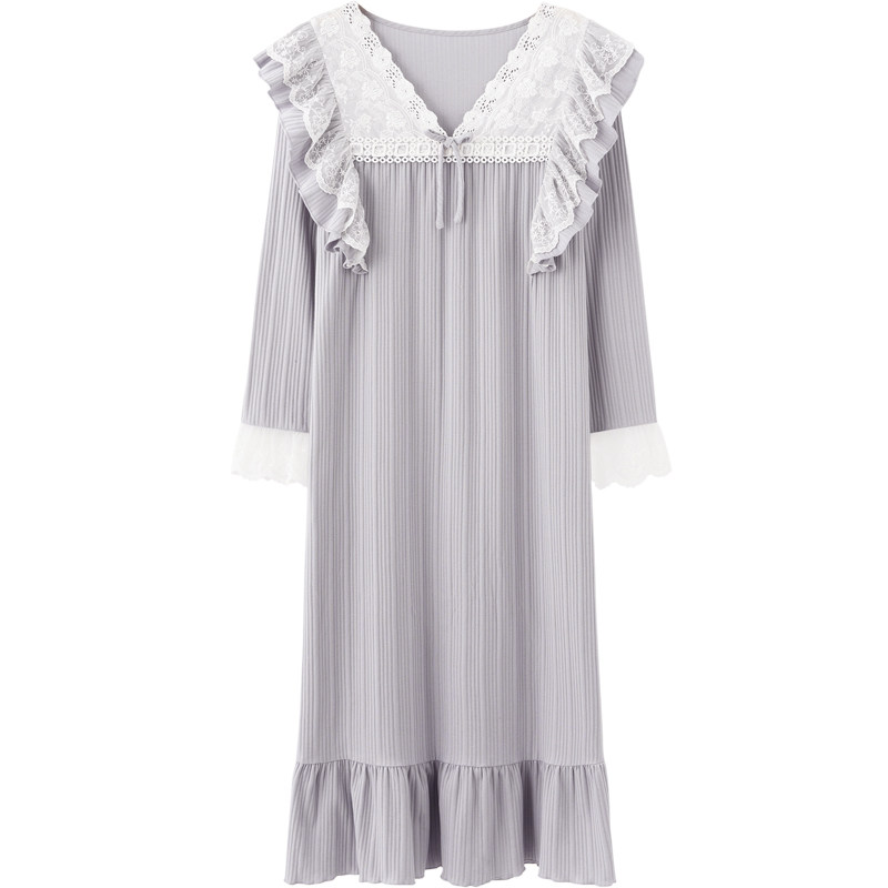 思莉太太纯棉长袖2021年新款睡裙 思莉太太睡裙