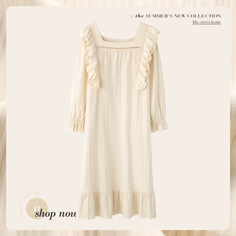 思莉太太纯棉长袖2021年新款感睡裙 思莉太太睡裙