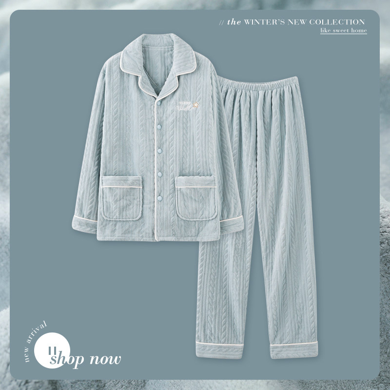 思莉太太冬款2021年新款珊瑚绒睡衣 思莉太太睡衣/家居服套装