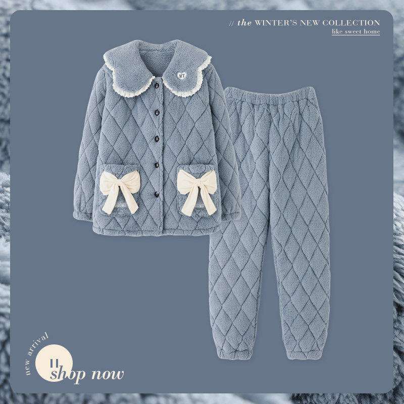 思莉太太情侣冬季2021年新款男睡衣 思莉太太睡衣/家居服套装