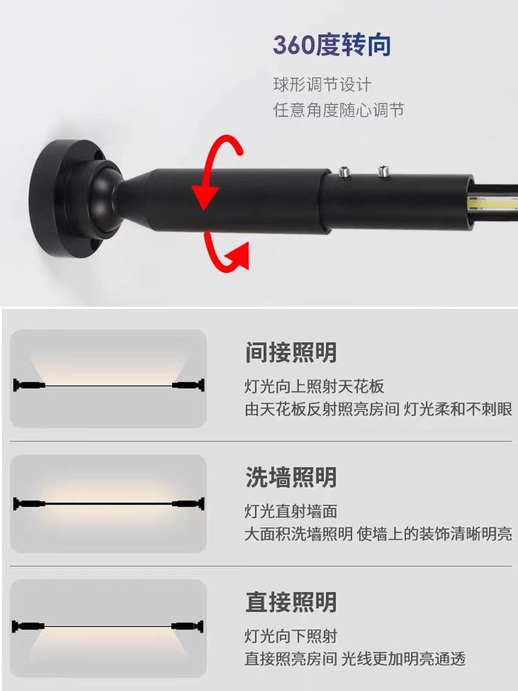 天际线钢带灯led线性灯COB灯带无主灯氛围装饰过道防眩明装线条灯 - 图2