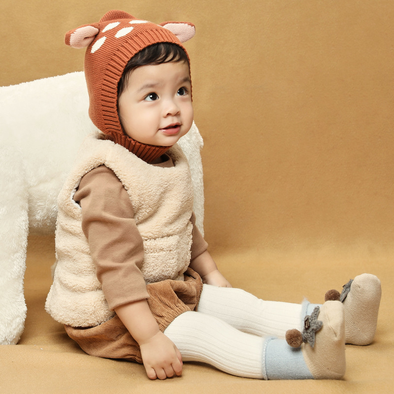 新生婴儿长筒袜子秋冬季纯棉加厚婴幼儿宝宝鞋袜儿童春秋0-3月1岁