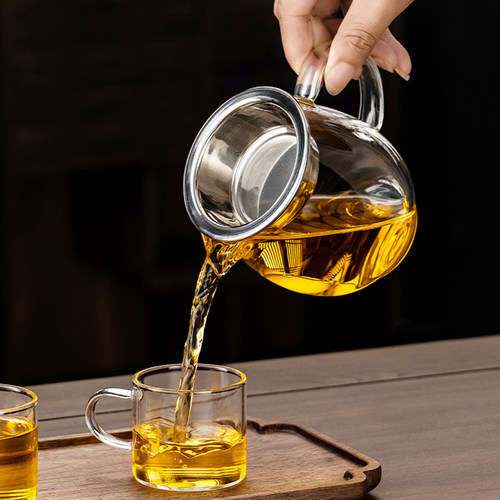 高档加厚公道杯过滤分茶器耐高温玻璃一体公杯茶漏套装茶具配件 - 图2