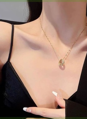 2025轻奢设计感小蛮腰钛钢项链