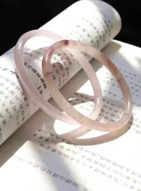 新款干枯玫瑰玻璃仿玉髓叮当镯