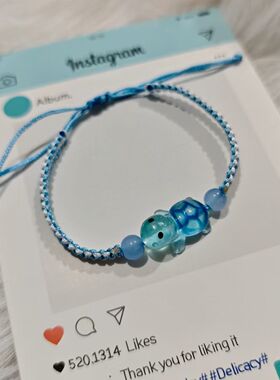 小红书爆款卡通小乌龟手绳高颜值学生情侣可爱送女友礼物闺蜜手链