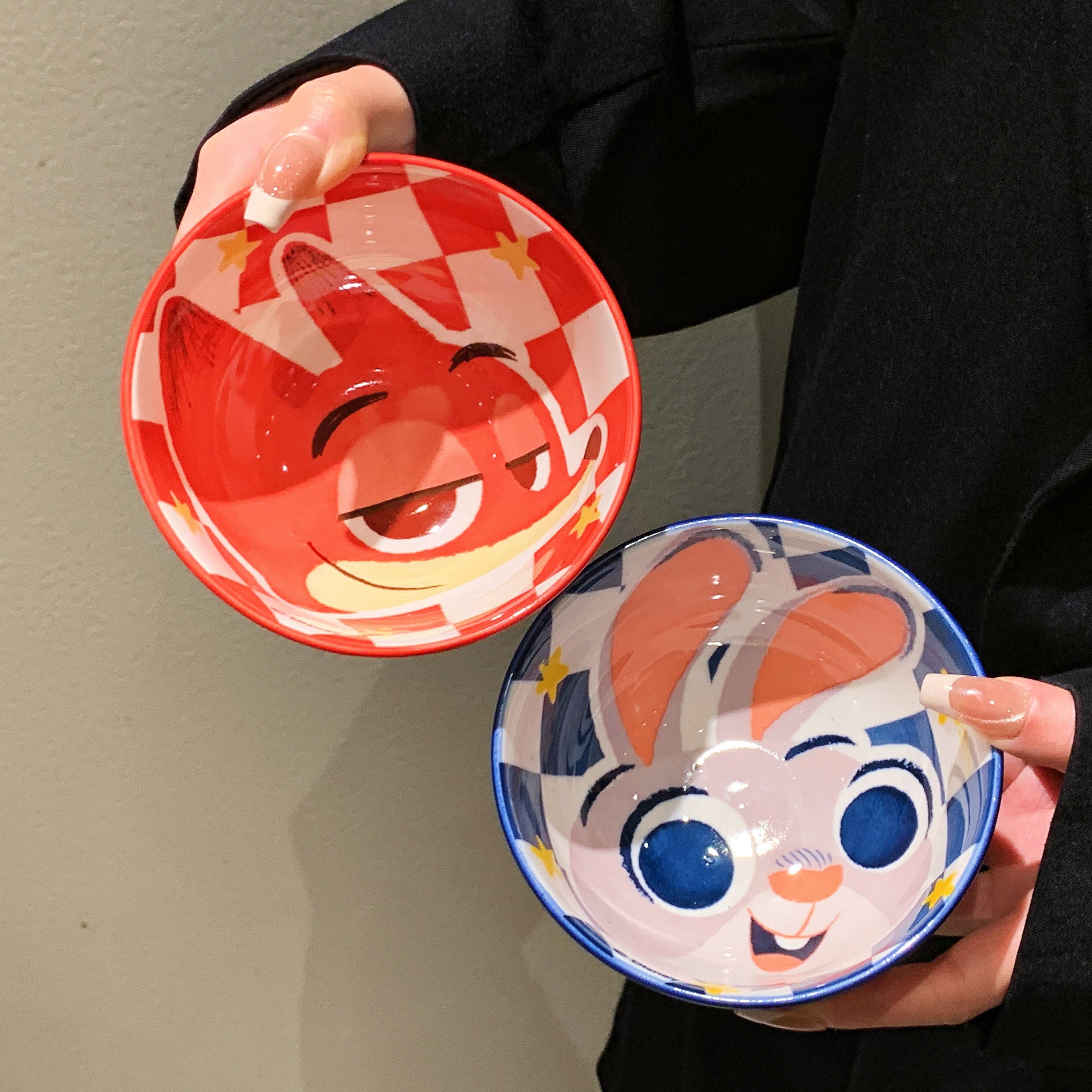 疯狂动物城尼克朱迪餐具礼盒碗套装釉下彩家用新年生日送礼物儿童,淘宝优惠券,粉丝福利购,淘宝优惠卷