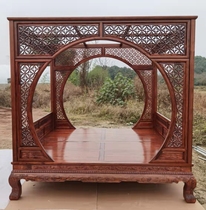 Confucius Shop Zining Jianxiang Custom New Classical Solid Wood Shelf Bed Fragrant Toon Wood Bed Minqing Cupping Bed Top Subbed