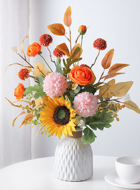 花束室内桌面鲸鸿美陈摆件