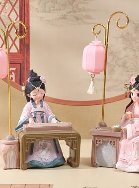 创意国风古装公主娃娃玩偶摆件汉服少女生日礼物送女孩闺蜜装饰品