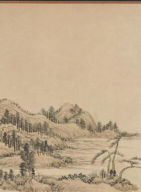 翚摹富春山居图卷复古书V画山水国画真迹高清微喷彷古复制画芯