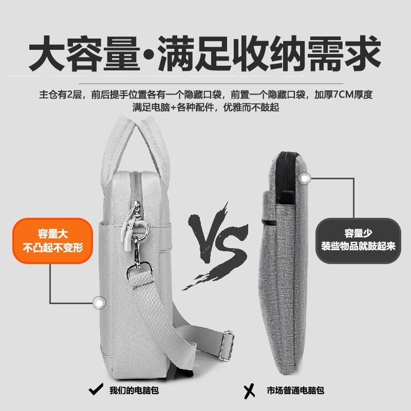 苹果笔记本Apple MacBook Pro14/16电脑手提包Air13.6/15..4英寸专用收纳袋2023防水保护套M1 M2简约商务男女