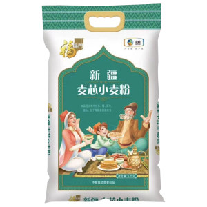 福临门新疆麦芯小麦粉5kg 高筋面粉 包子馒头饺子粉家用装 中粮出