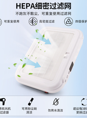 美甲店专用打磨卸甲吸粉尘过滤机涡轮无刷超静音大吸力美甲吸尘器