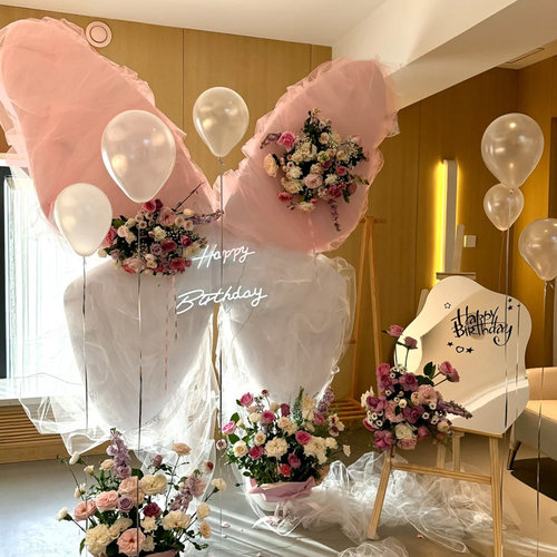 超大网红蝴蝶主题18岁成人礼女孩生日场景布置装饰kt板全套高级感 - 图3
