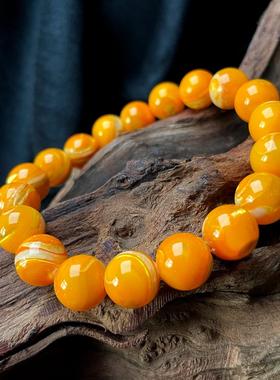 天然贝壳手链黄金色14mm