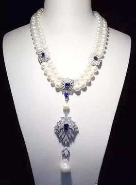 DIY长款毛衣大气简约珍珠吊坠