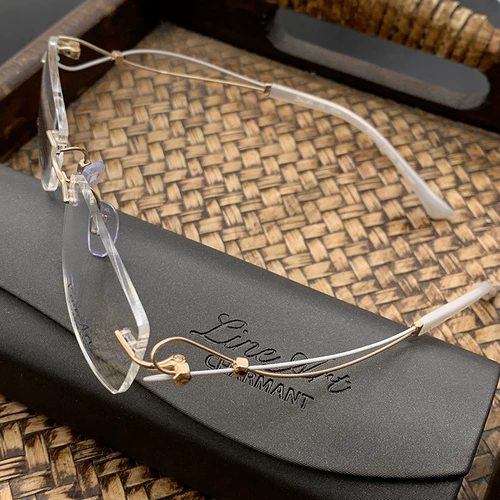 Charmant xia meng Японская линия титана XL2063 Женская xl2064 безрадочная ультра -светлая чистая титановая стекла миопий