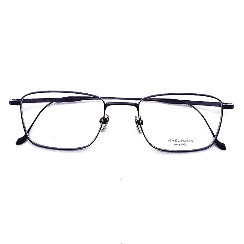 MASUNAGA增永眼镜框日本纯钛全框复古文艺手造近视眼镜架CHORD F-图3