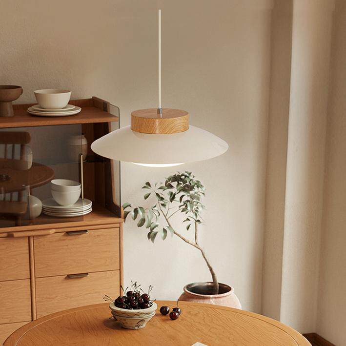 奶油风餐厅吊灯日式原木风餐桌灯中古侘寂风民宿饭厅圆桌吧台吊灯,淘宝优惠券,粉丝福利购,淘宝优惠卷