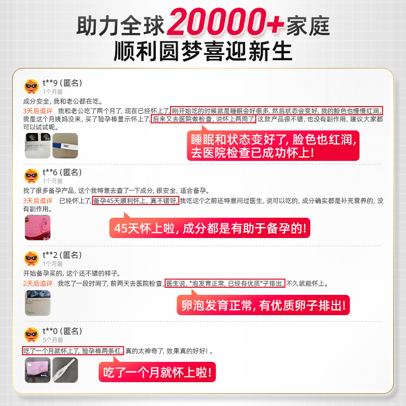 BECHI贝孕佳 女士活性叶酸辅酶Q10优选DNA基因孕期营养补充男性,淘宝优惠券,粉丝福利购,淘宝优惠卷