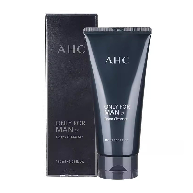 AHC男士洗面奶深层清洁温和平衡保湿舒缓清爽护肤洁面膏180ml