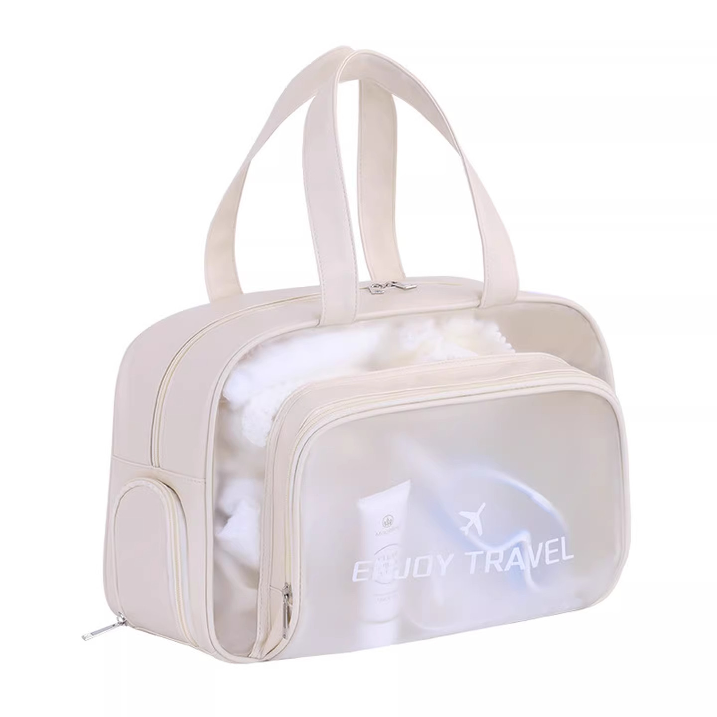 Swimming bag waterproof large capacity wet and dry separate toiletry bag