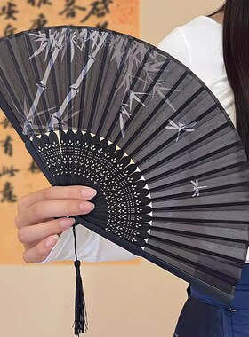 中国风汉服折扇便携舞蹈旗袍