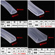 U-shaped transparent rubber edge strip sealing strip glass table anti-collision edge protection rubber strip U-shaped transparent seal