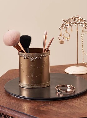 复古黄铜托盘雕刻花纹镂空工艺