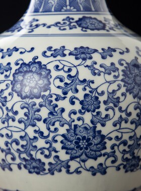 工艺品玄关景德镇插花景德镇