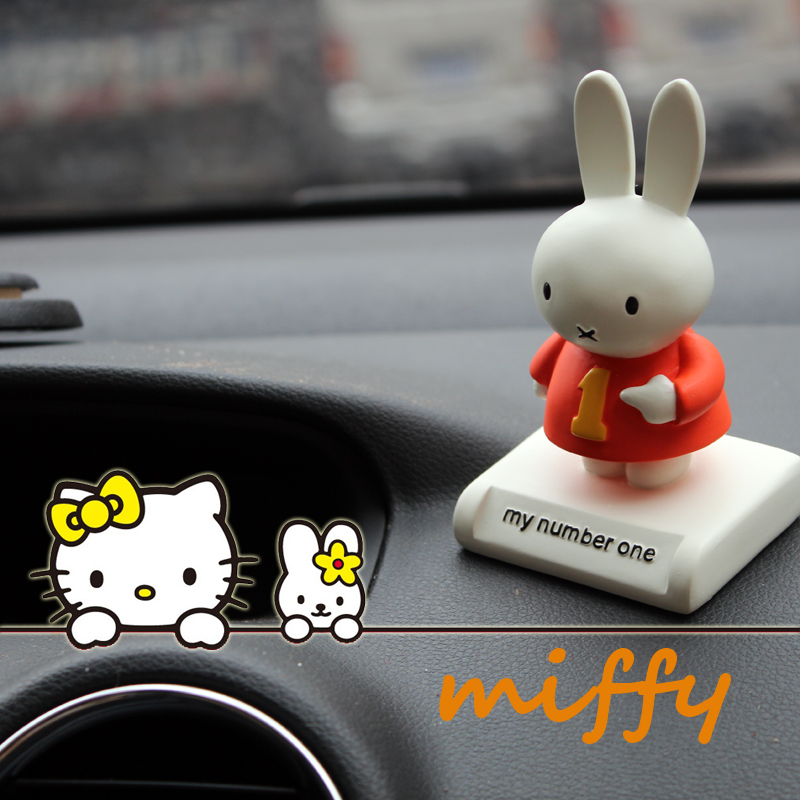 miffy/米菲正品汽车摆件可爱车饰摆设创意日系汽车用品 圣诞礼物 - 图0